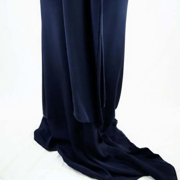 Gustavo Cadile Navy Luxury Formal Gown $1575 - Picture 9 of 11